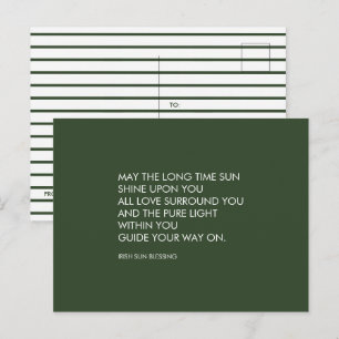 Carte Postale Bénédiction irlandaise