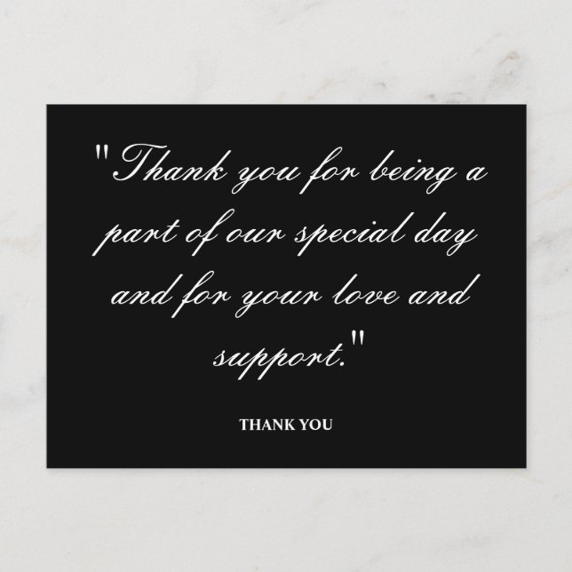 Carte Postale Bénédictions : Un sincère remerciement (Devant)