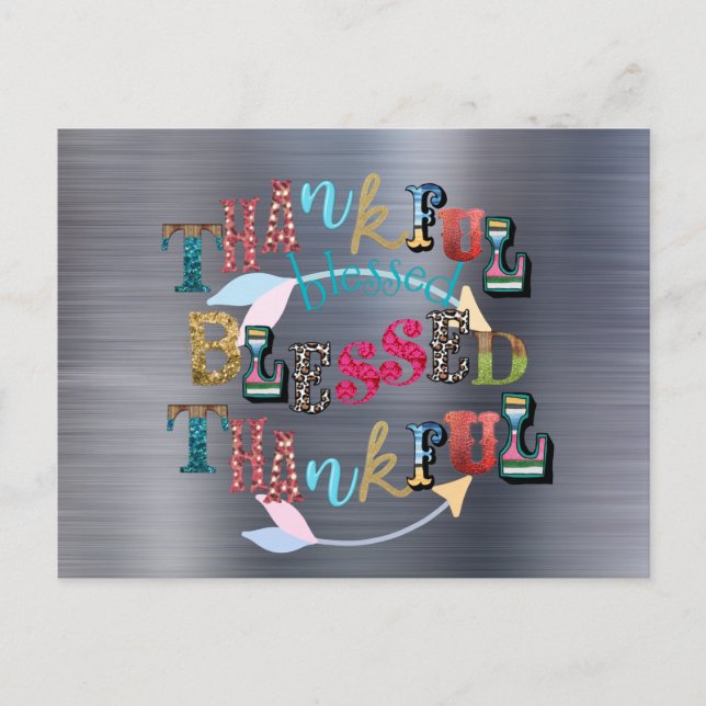 Carte Postale Bénie et Reconnaissante  (Devant)