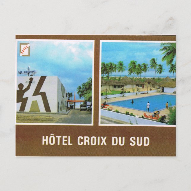 Carte Postale Bénin, Hotel de l Sud, Cotonou, (Devant)