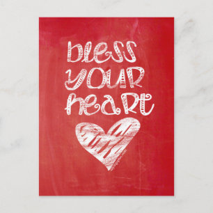 Carte Postale Bénissez votre coeur