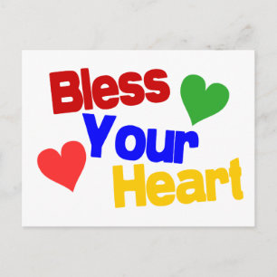 Carte Postale Bénissez votre coeur