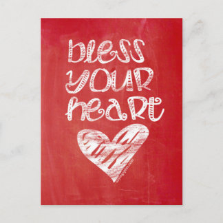 Carte Postale Bénissez votre coeur