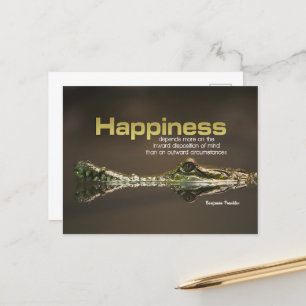 Carte Postale Benjamin Franklin Citation Inspirationnelle "Bonhe
