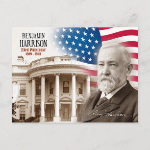 Carte Postale Benjamin Harrison - 23e président des États-Unis