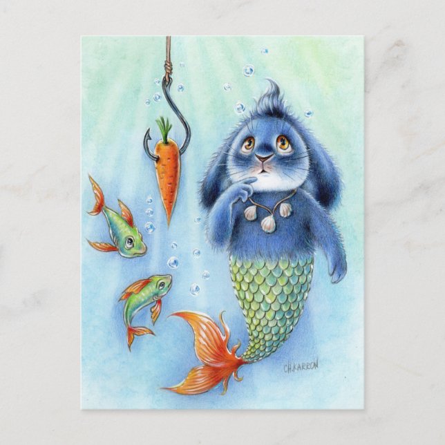 Carte Postale Benny Blue - Merbunny (Devant)