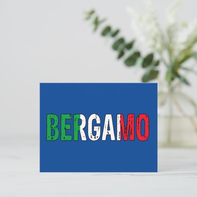 Carte Postale Bergame Italie (Debout devant)