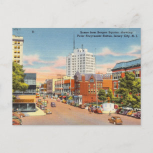 Carte Postale Bergen Carré, Jersey City, New Jersey