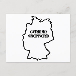 Carte Postale berger allemand nom d'origine