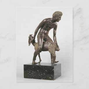 Carte Postale Berger traçant une chèvre