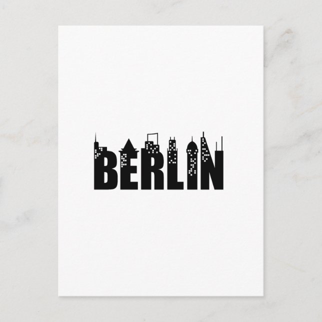 Carte Postale Berlin Skyline Skyscrapers City (Devant)
