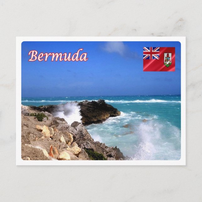 Carte Postale Bermudes - Tempête tropicale Jose - (Devant)