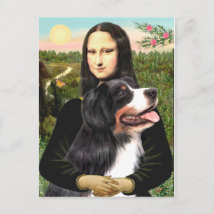 Carte Postale Bernese - Mona Lisa - Customisé