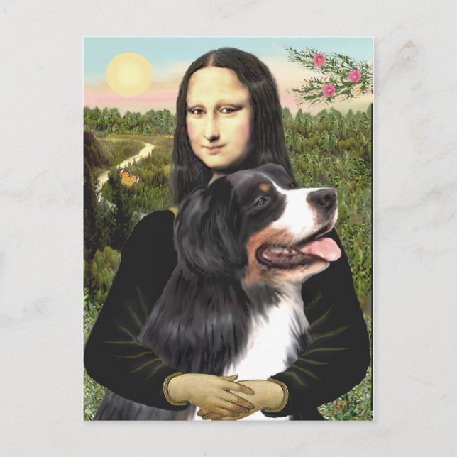 Carte Postale Bernese - Mona Lisa - Customisé (Devant)