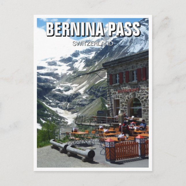 Carte Postale Bernina Pass Suisse (Devant)