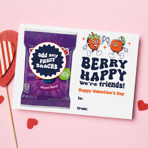 Carte Postale Berry Happy We are Friends Fruit Snack Valentine