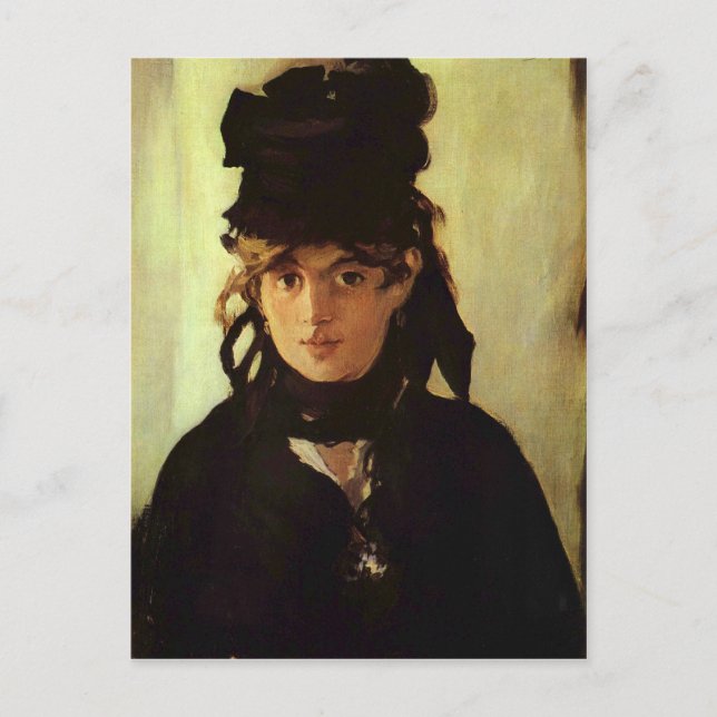 Carte Postale Berthe Morisot par Edouard Manet (Devant)