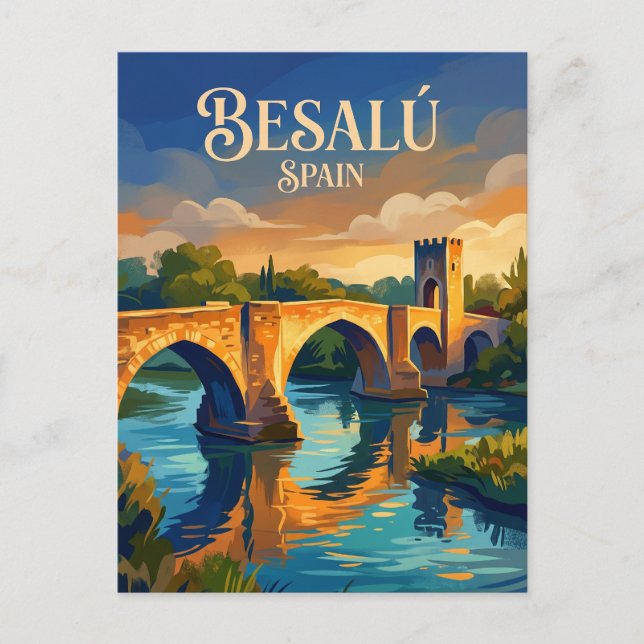 Carte Postale Besalú Espagne (Devant)