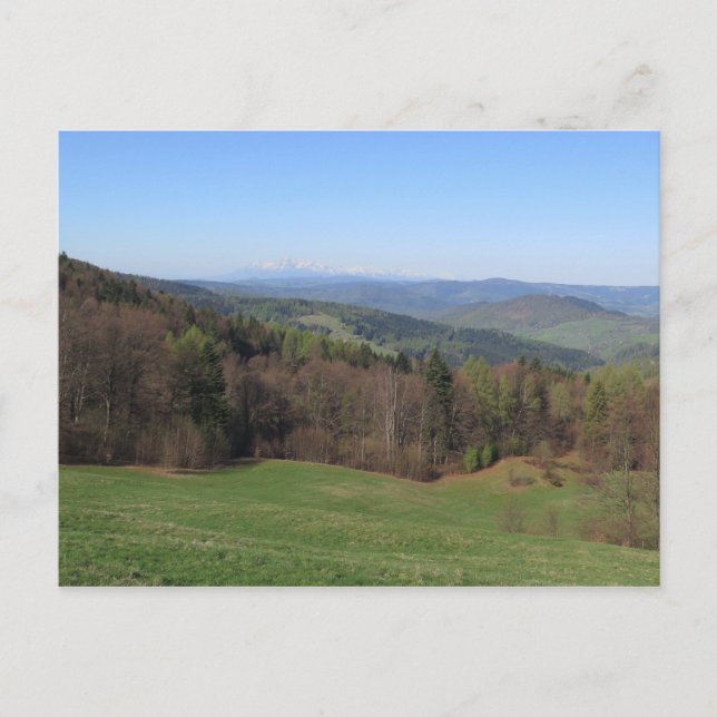 Carte Postale Beskid Sadecki Spring (Devant)