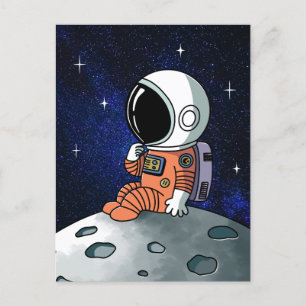 Carte Postale Besoin d'espace, astronaute, homme d'espace