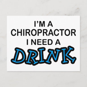 Carte Postale Besoin d'un verre - Chiropractor