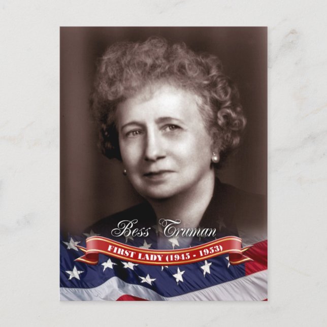 Carte Postale Bess Truman, Première Dame des Etats-Unis (Devant)