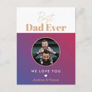 Carte Postale Best dad ever