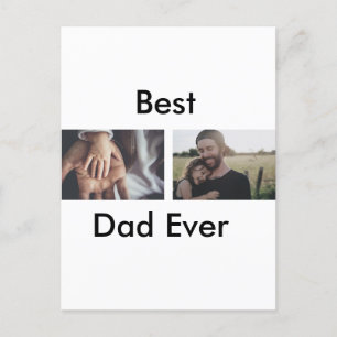 Carte Postale best dad ever happy fête des pères ajouter votre p