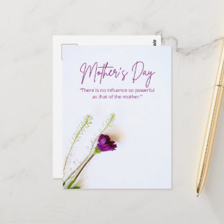 Carte Postale Best Mom Ever Floral Mother’s Day Card