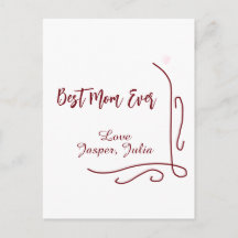 Best mom ever red love Spanish border stylish 