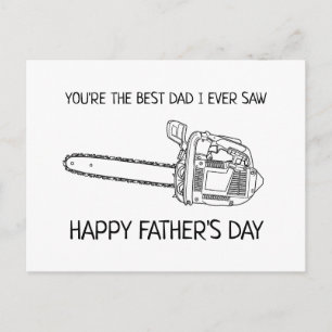 Carte Postale Best Papa Happy Fête des pères drôle