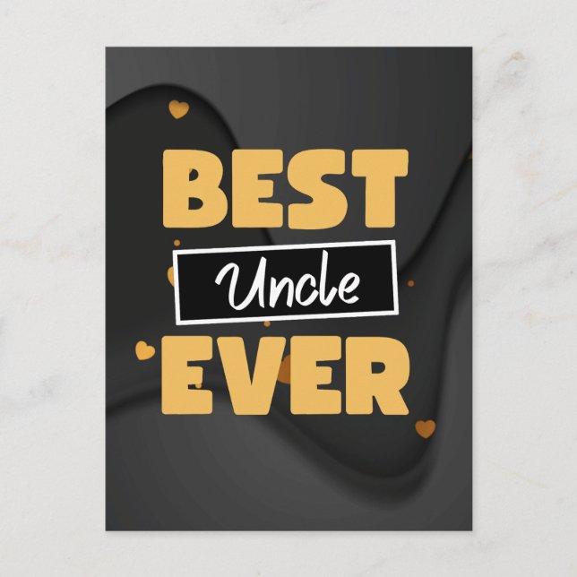 Carte Postale Best Uncle ever (Devant)