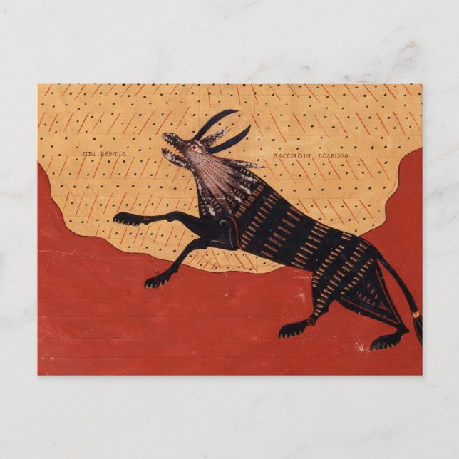 Carte Postale Bête médiévale (Devant)