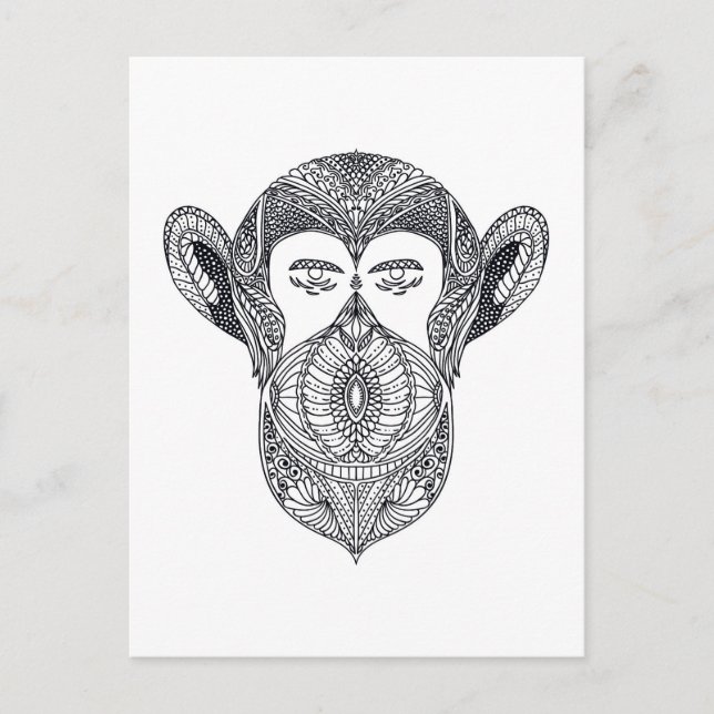 Carte Postale Bête Sauvage Du Dodle De Forêt (Devant)