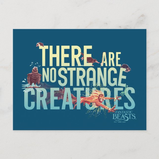 Carte Postale Bêtes Fantastiques - Il N'Y A Pas De Créatures Étr (Devant)