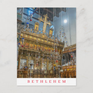 Carte Postale Bethléem dans l'église de la Nativité