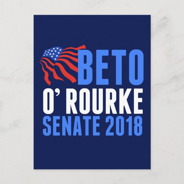 Carte Postale Beto O'Rourke pour le Sénat 2018 (Devant)