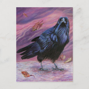 Carte postale Between Worlds Raven par Michaeline