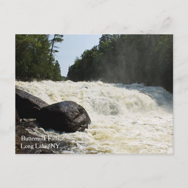 Carte Postale Beurre Chutes, Long Lake, NY (Devant)