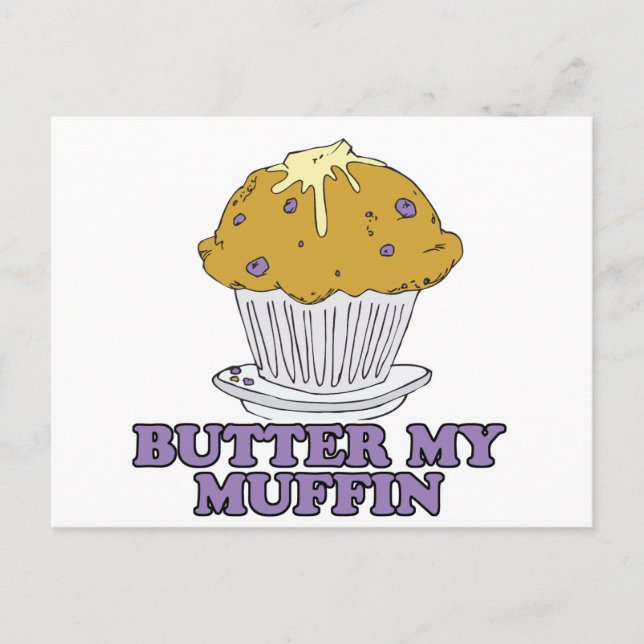 Carte Postale beurre mon muffin (Devant)