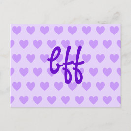 Carte Postale bff en violet