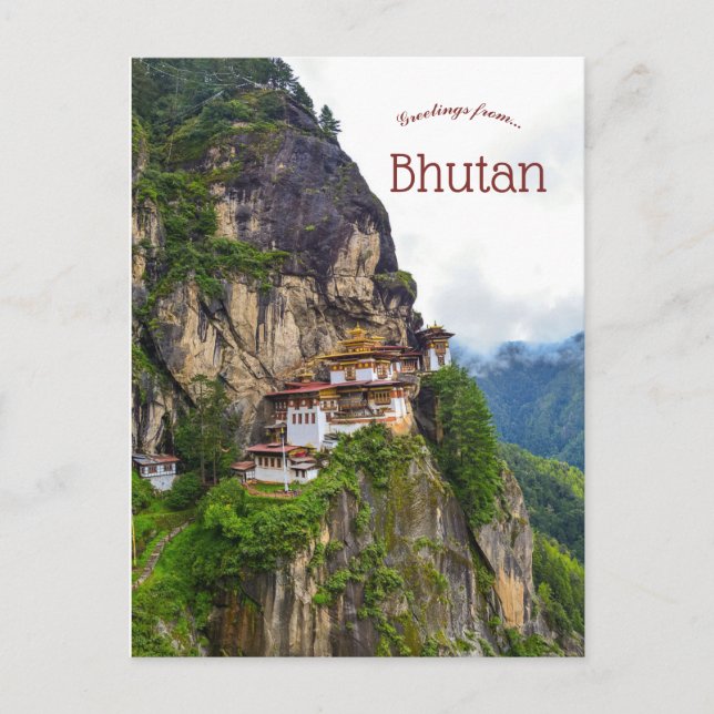 Carte Postale Bhoutan : Paro Taktsang Tigers Nest Paro District (Devant)