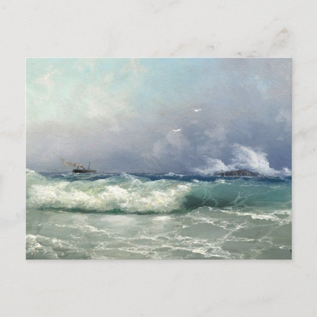 Carte Postale Biarritz, Ivan Konstantinovich Aivazovsky (Devant)