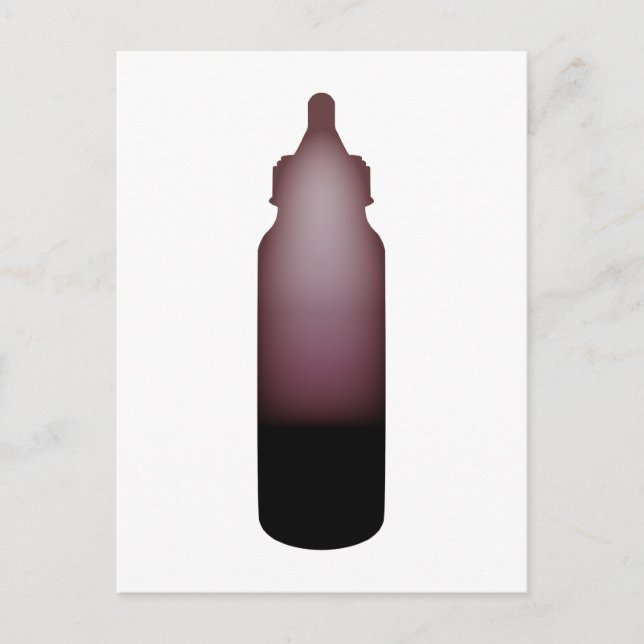 Carte Postale biberon rose (Devant)