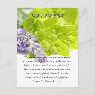 Carte Postale Bible passage, herbes fermées