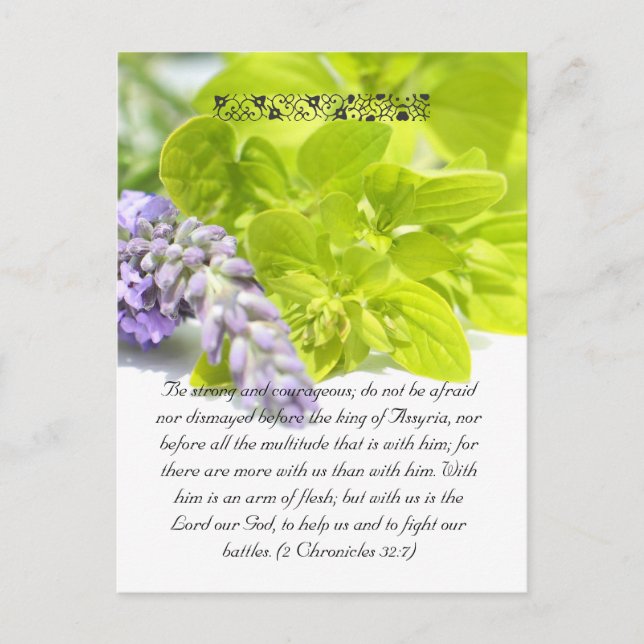 Carte Postale Bible passage, herbes fermées (Devant)