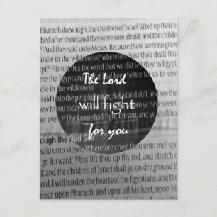 Carte Postale Bible Verse Écriture Encouragement