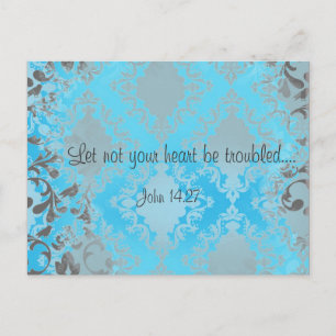 Carte Postale Bible Verse Écriture Ne Laissez Pas Votre Coeur Êt