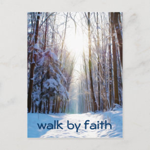 Carte Postale Bible Verse Walk by Faith