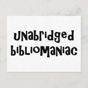 Carte Postale Bibliomaniac intégral